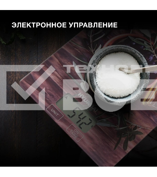 Весы кухонные Hyundai HYS-KG221 макс. вес: 5 кг, рисунок
