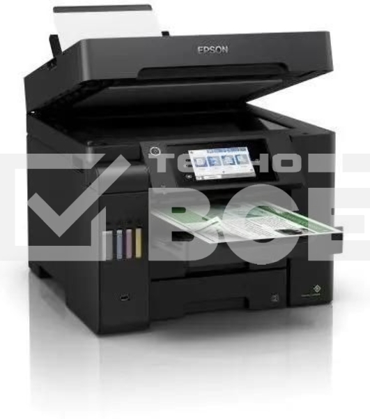 МФУ струйное Epson L6550 (C11CJ30404), A4, цветной, печ. до 25/12 стр/мин.(ч/б/цв.), скан. до 27.5 стр/мин., 4800x2400 dpi (печ.), 2400x1200 dpi (скан.), Ethernet, USB, Wi-Fi