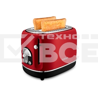 Тостер Kitfort КТ-4004-1 815Вт красный/черный