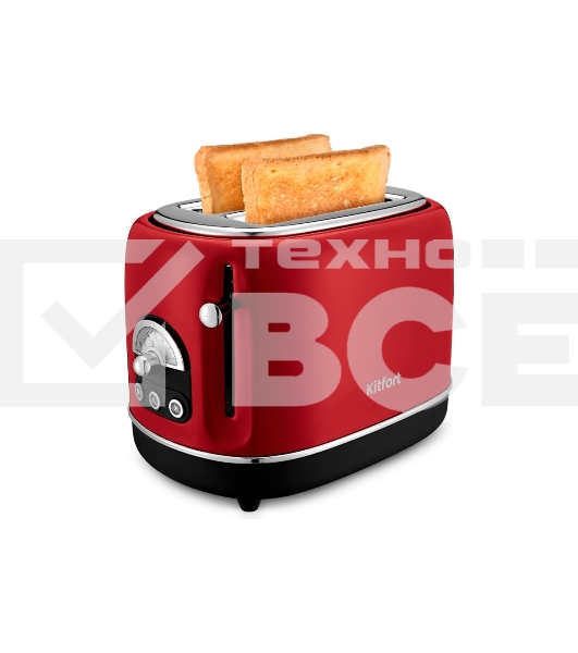 Тостер Kitfort КТ-4004-1 815Вт красный/черный