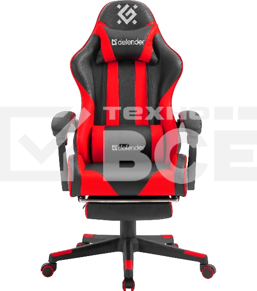 Кресло игровое Defender ROCK BLACK/RED PU
