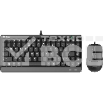 Клавиатура + мышь A4Tech Fstyler F1110 клав:черный/серый мышь:черный/серый USB Multimedia (F1110 GREY), фото 1