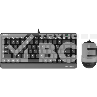 Клавиатура + мышь A4Tech Fstyler F1110 клав:черный/серый мышь:черный/серый USB Multimedia (F1110 GREY)