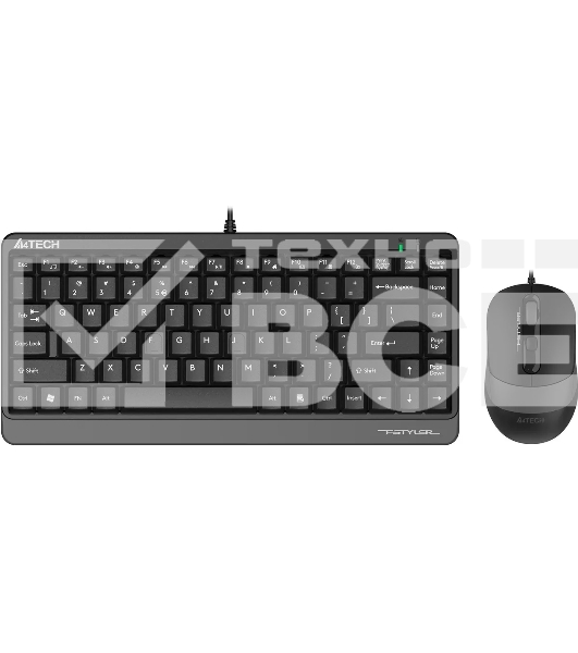 Клавиатура + мышь A4Tech Fstyler F1110 клав:черный/серый мышь:черный/серый USB Multimedia (F1110 GREY)