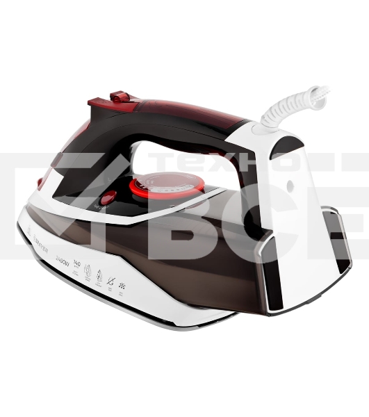 Утюг BRAYER BR4005, 2400 Вт, керамическое покрытие, пар 140 г/мин, антикапля, разбрызгивание, 360 мл, вертикальное отпаривание