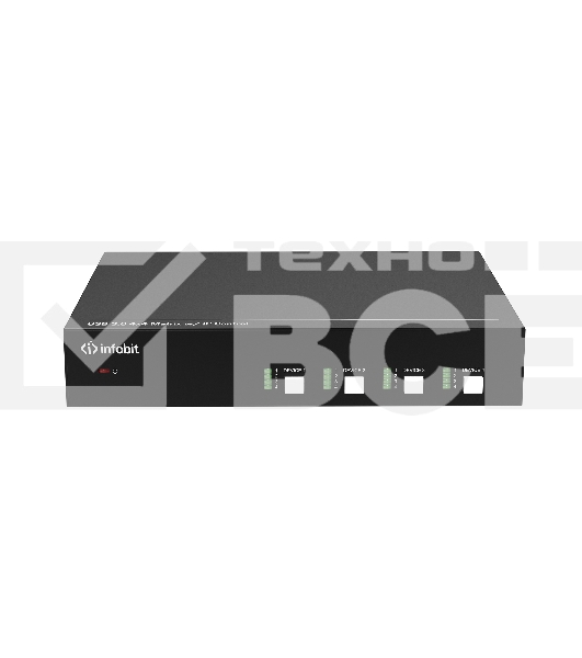 Матричный коммутатор USB Infobit iMatrix UB44 поддержка USB 3.0, управление по IP, RS232