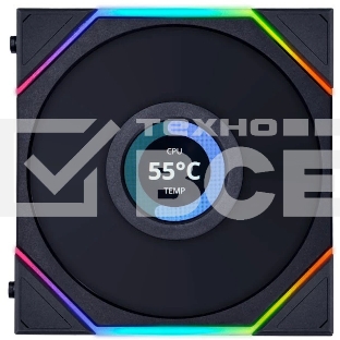 Корпусный вентилятор LIAN LI UNI FAN TL LCD (1pcs) G99.12TLLCD1B.00 черный 120мм 1900rpm 27db 7-pin