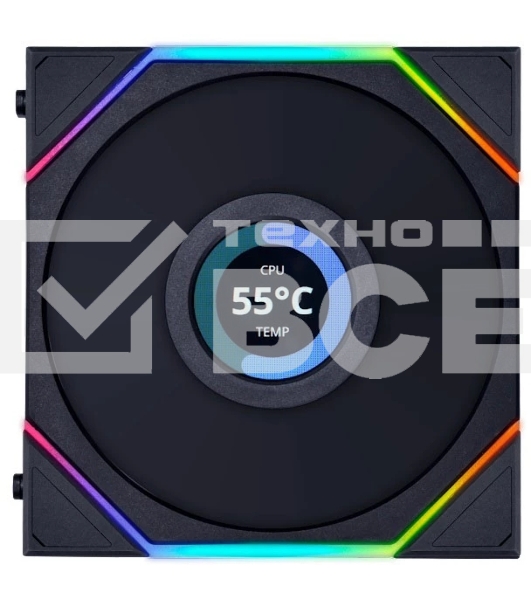 Корпусный вентилятор LIAN LI UNI FAN TL LCD (1pcs) G99.12TLLCD1B.00 черный 120мм 1900rpm 27db 7-pin