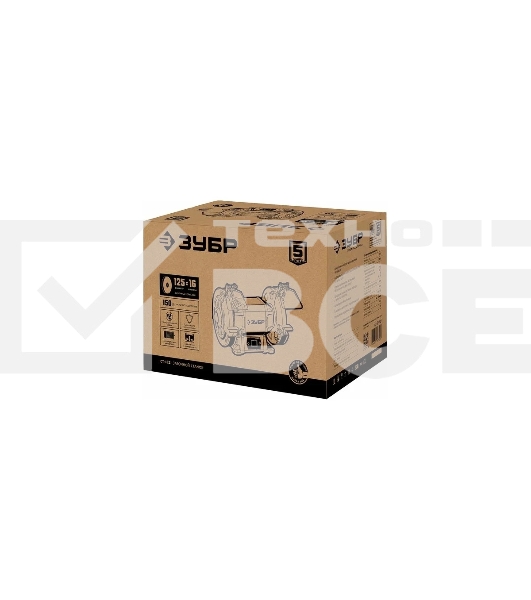 Заточной станок Зубр СТ-125, d125 мм, 150 Вт