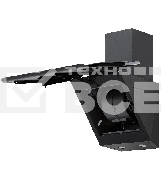 Вытяжка кухонная Krona URAN 600 DN BLACK 4S