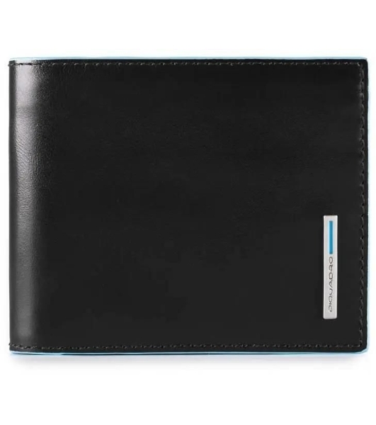 Кошелек мужской Piquadro Blue Square PU3891B2R/N, натур.кожа, черный