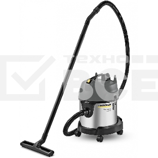 Строительный пылесос Karcher Me Classic NT 20/1 серый, 1500 Вт, уборка сухая/влажная, пылесборник мешок/контейнер, 20 л