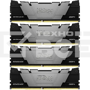 Оперативная память Kingston Fury Renegade, 64GB (4x16GB), DDR4, 3600MHz, CL16, с радиаторами, серый/черный