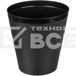 Корзина для бумаг Buro круглая 14л. пластик черный