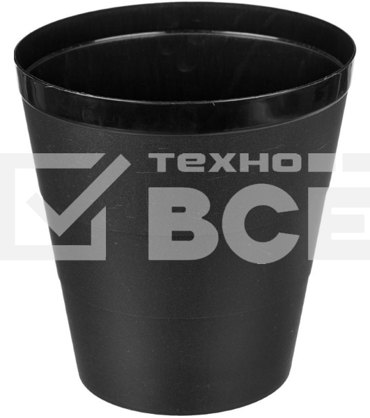 Корзина для бумаг Buro круглая 14л. пластик черный