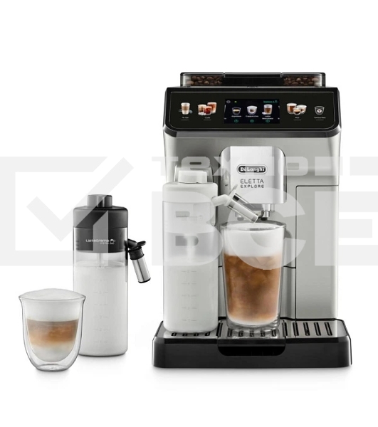 Кофемашина DeLonghi ECAM450.55.S серебристый/черный, исп. кофе - зерновой/молотый, 1.8 л, 1450 Вт, 19 Бар
