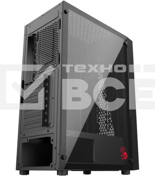 Корпус Bloody BD-CC106 черный без БП ATX 8x120mm 1xUSB2.0 1xUSB3.0 audio bott PSU