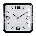 Часы настенные аналоговые Бюрократ WALLC-S90P D29 см черный/белый, фото 1