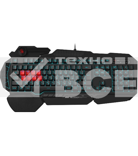 Клавиатура A4Tech Bloody B318 Black USB Multimedia Gamer LED (подставка для запястий)