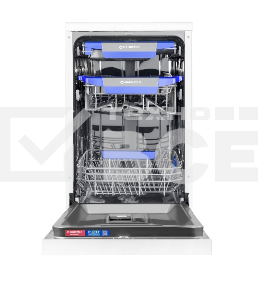 Посудомоечная машина MAUNFELD MWF45230W, белый, 45 см, 10 компл., 49 дБ, класс A++