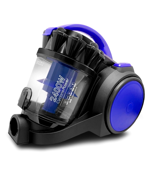 Пылесос Ginzzu VS435 черный/синий, 440/2400 Вт, уборка сухая, пылесборник контейнер 4 л