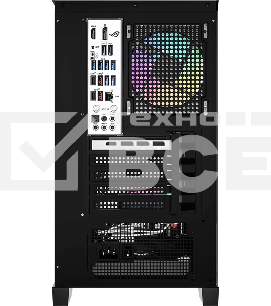 Компьютерный корпус AeroCool/Formula Crystal Z1M Plus FR черный без БП mATX 5x120мм 2xUSB 3.0 1xUSB3.1 audio bott PSU