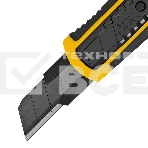 Нож Denzel 18 мм, сменное лезвие, SK4, корпус из ABS + TPR, торцевой зажим, фото5