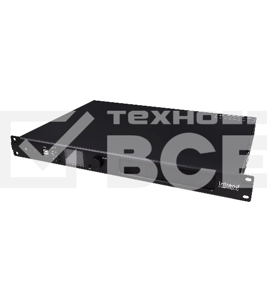 Усилитель Intrend ITAMP-4x500-TD четырехканальный, 4x500W/4Ом, 4x300W/8Ом, мостовой режим: 2x1000W/8Ом, 2x1000W/100V, 2x600W/70V, поддержка Dante, встроенный DSP