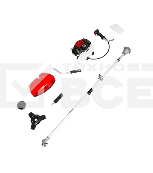 Триммер бензиновый MTX MT-52S, 52 см3, разъемная штанга, состоит из 2 частей