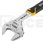 Ключ разводной Denzel 15741, 150 мм (раскрытие до 23 мм), CrV, с быстрым сбросом, кованый, TPR рукоятка, фото4