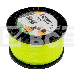 Леска для триммера Denzel звезда, 3,0мм х 166м, на DIN катушке FLEX CORD