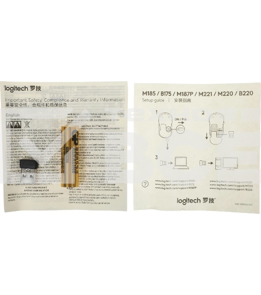 Мышь беспроводная Logitech B220 Silent черный, 1000 dpi, радиоканал, USB, кнопки - 3