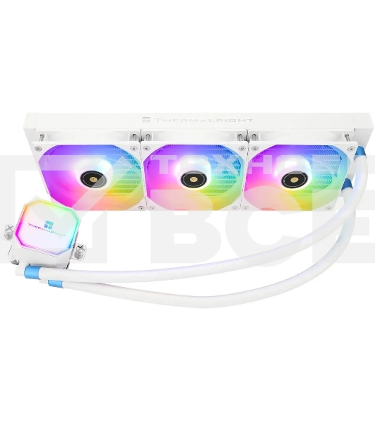 Система водяного охлаждения Thermalright Frozen Prism 360 ARGB Soc-AM5/AM4/1151/1200/2066/1700 белый 4-pin 27dB Al Ret (F-PRISM-360-WH-ARGB)