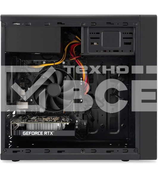 ПК IRU Game 510H6SEA MT i5 12400F (2.5) 16Gb SSD512Gb RTX3050 6Gb Free DOS GbitEth 500W черный (2023150)
