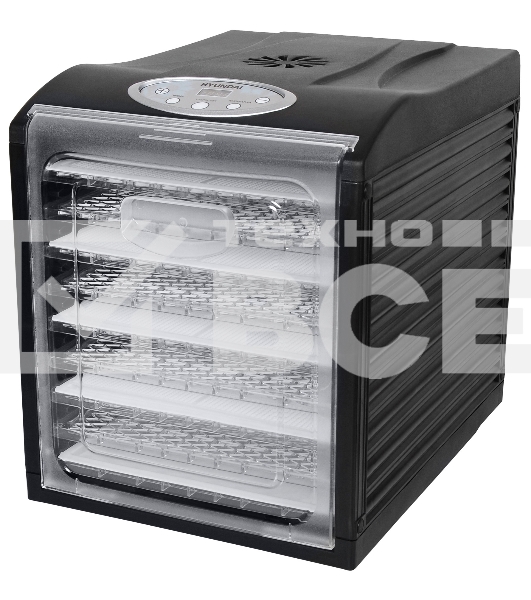 Сушка для фруктов и овощей Hyundai HYFD-1802 27под. 700Вт черный