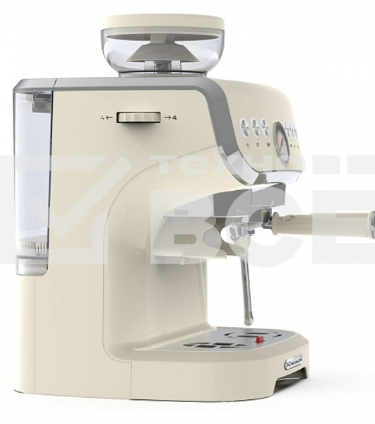 Кофейная станция BQ CM5000 бежевый, исп. кофе - зерновой/молотый, 2 л, 1560 Вт, 15 Бар.