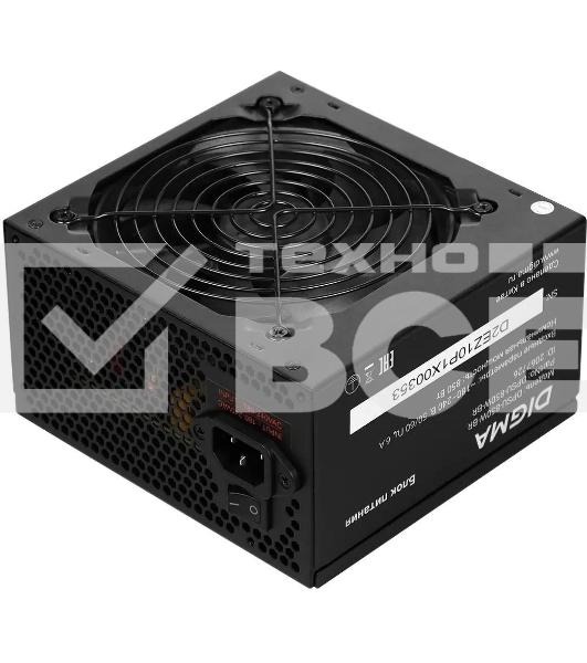 Блок питания Digma DPSU-850W-BR RTL, 850Вт, 80 PLUS  bronze, 120мм, черный