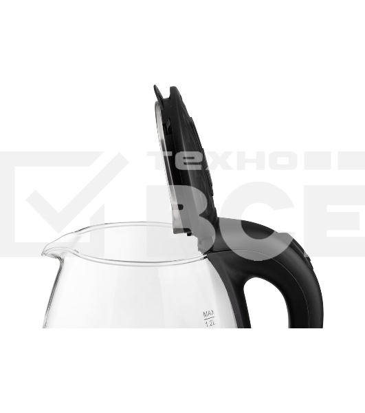 Чайник электрический Homestar HS-1053 1.2л. стекло, пластик, черный