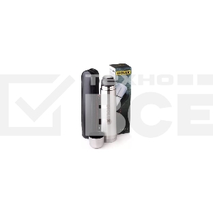 Термос Diolex DX-750-B 750 мл, с узкимгорлом, в чехле, нержавеющая сталь