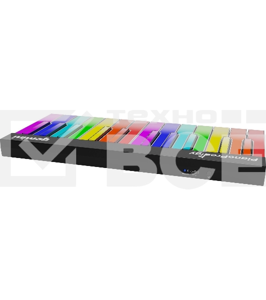 Клавиатура MIDI Gemini PianoProdigy GPP-101 24 клавиши с RGB подсветкой для обучения, Bluetooth, встроенный аккумулятор