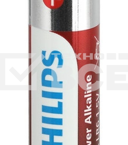 Элемент питания алкалиновый AA/LR6 1.5В Power (блист. 20шт) Philips Б0064673