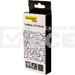 Набор ручек гелевых автоматическая Silwerhof Daily NG Standart, d=0.5мм, синие чернила, коробка картонная (12шт), линия 0.3мм, фото2