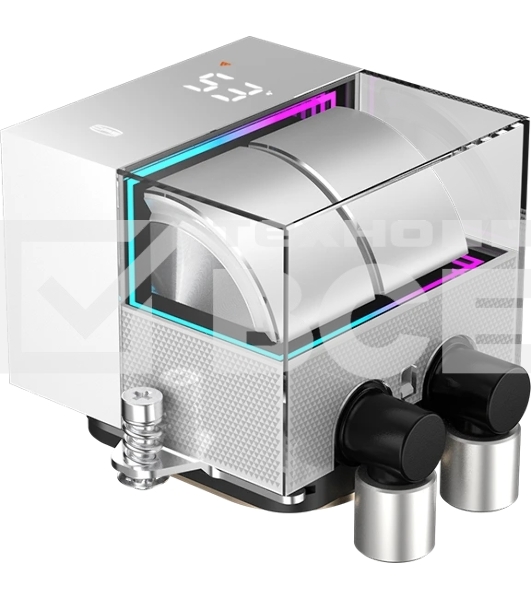 Система охлаждения PCCooler DS360 WH (310W, 360мм, LED temp., белый, ARGb Pump/Fans: 3x120мм, 86.73CFM, 28dBA, 2200RPM/Pump height 67мм, 28dBA, 3200RPM, Rad thickness 27мм/S: 1851, 1700, 1200, 20XX, 115X, AM5, AM4)