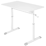 Офисный стол Defender Netis белый, 100x60 см, в63-86 см, ручной., фото4