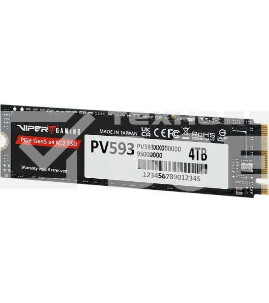 Накопитель SSD M.2 Viper 4.0Tb VP593 Series <PV593P4TbM28H> (PCI-E 5.0 x4, up to 14000/13000MBs, 3D TLC, 3000TbW, DRAM, NVMe 2.0, SM2508)