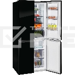 Холодильник Nordfrost RFQ 450 NFGb черное стекло многокамерный 270/135л морозилка сбоку, No Frost, Side by Side, фото10