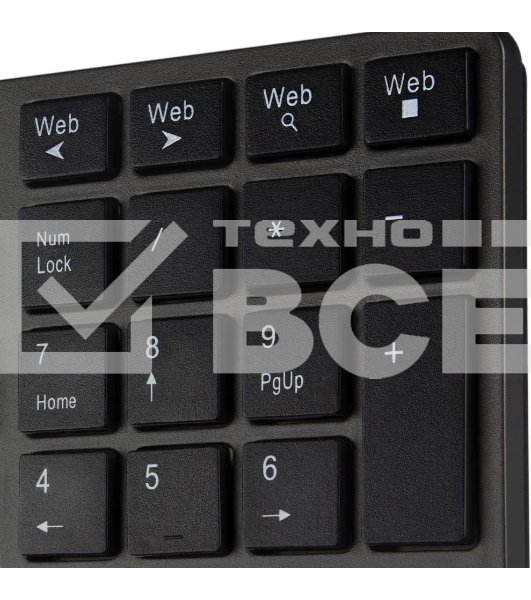 Клавиатура SVEN KB-E5300W беспроводная, радиоканал, чёрный