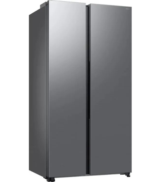 Холодильник Samsung RS70F65QETEO серебристый двухкамерный 420/239л морозилка сбоку, No Frost, Side by Side
