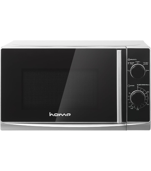 Микроволновая печь home HMM207ES черный/серебристый, 20 л, 700 Вт, переключатели - поворотный механизм