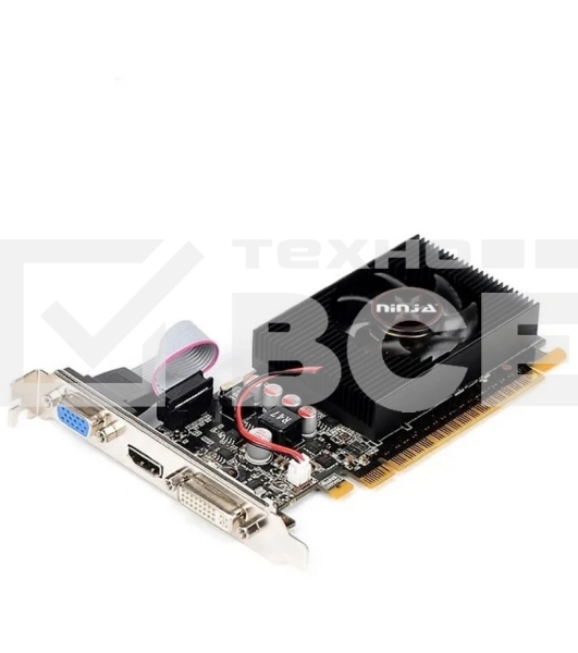 Видеокарта Ninja (Sinotex) AMD Radeon R5 230 (160SP) 2GB DDR3 64BIT DVI HDMI CRT